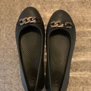 Crocs Gianna Link Black Flats